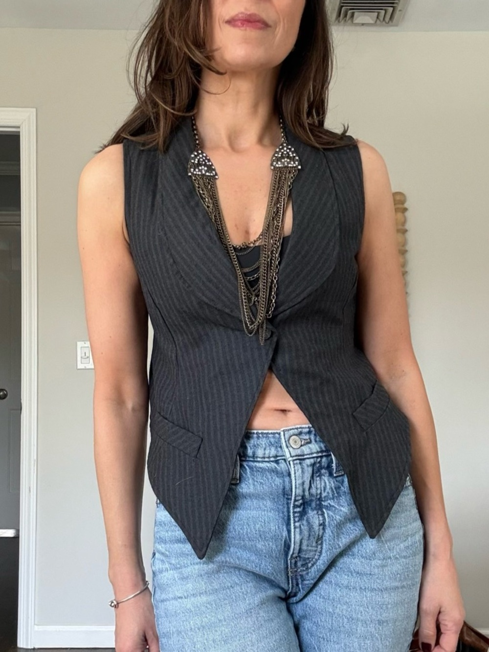 What Comes Around Goes Around Vintage Y2K Vest